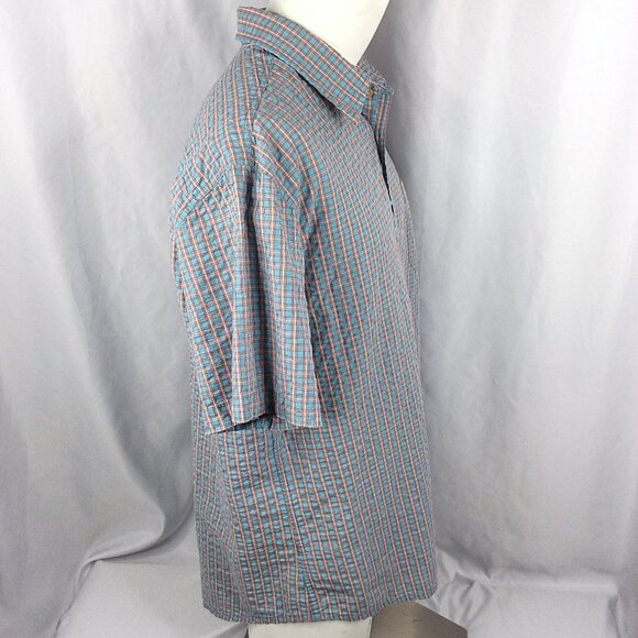 G.H. Bass & Co. Plaid Shirt Mens Size XL Short Sleeve Button Down - Picture 2 of 7